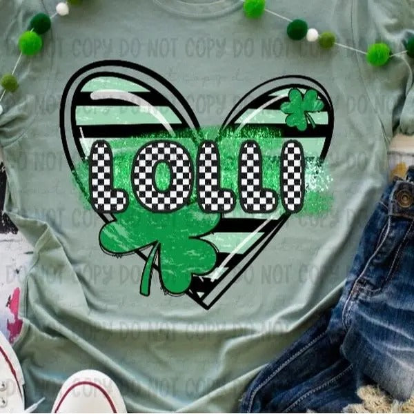 Lolli Clover Heart DTF Transfers - THIS IS NOT A SHIRT Hoodie, Sweatshirt | InkThreadWorks.com