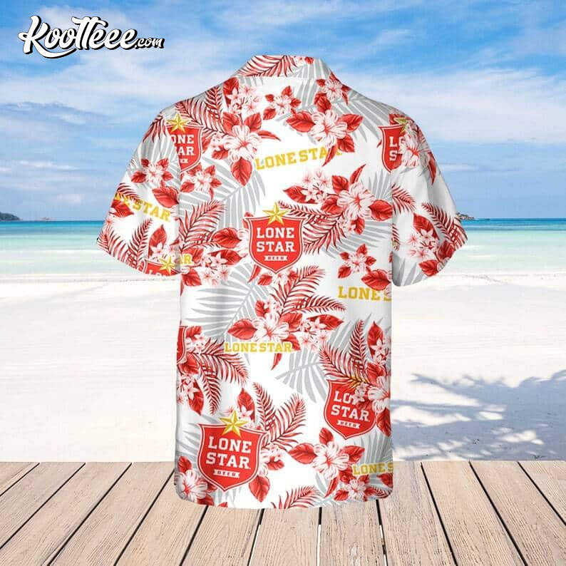 Lone Star Tropical Flower Pattern Hawaiian Shirt