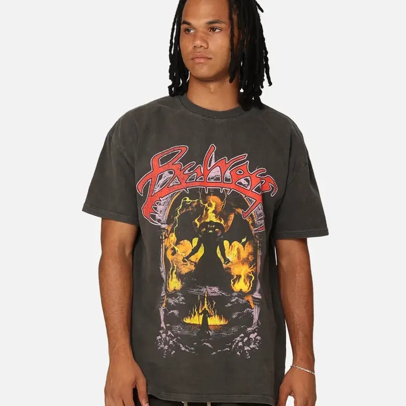 Lord Of The Rings Balrog Vintage T-Shirt Sweatshirt Trending Movie Shirt Menswear Streetwear Movie Fans Casual Crewneck