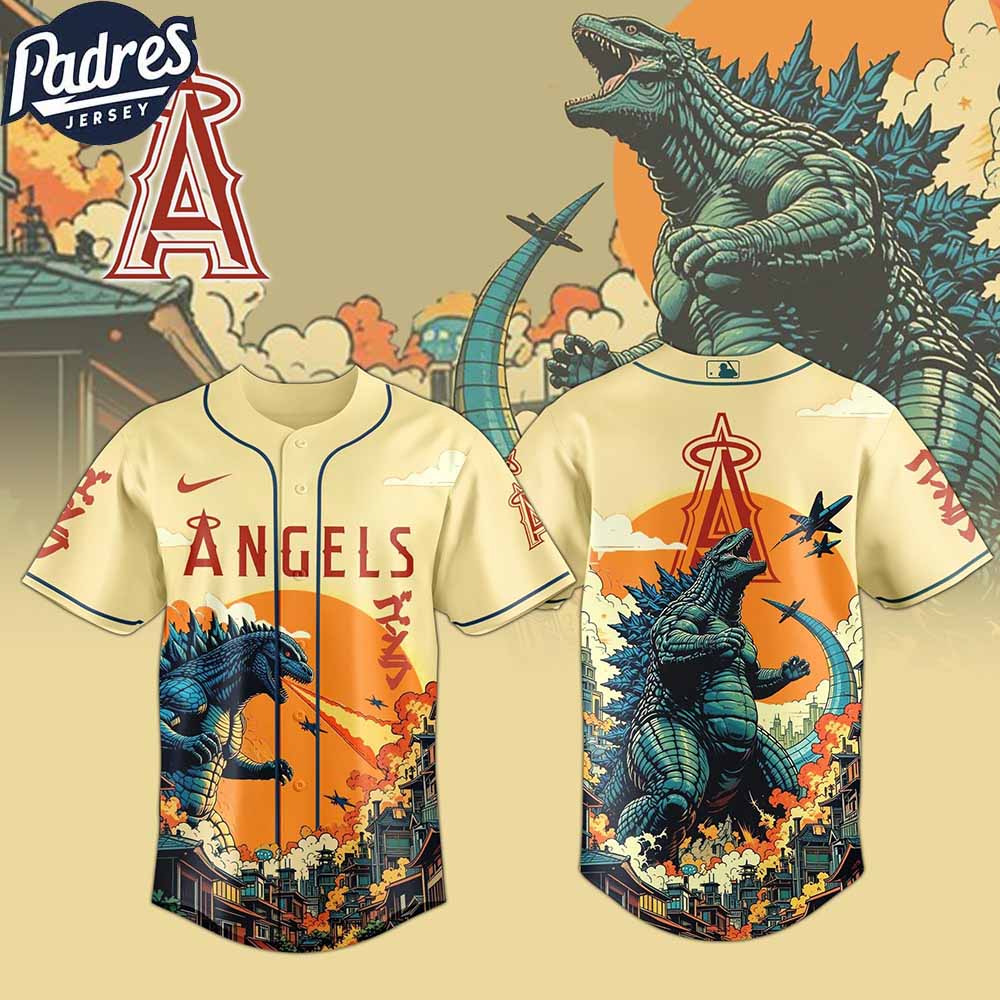 Los Angeles Angels MLB Godzilla 2025 Baseball Jersey - Padres Jersey Oasis: Elevate Your Baseball Style Game