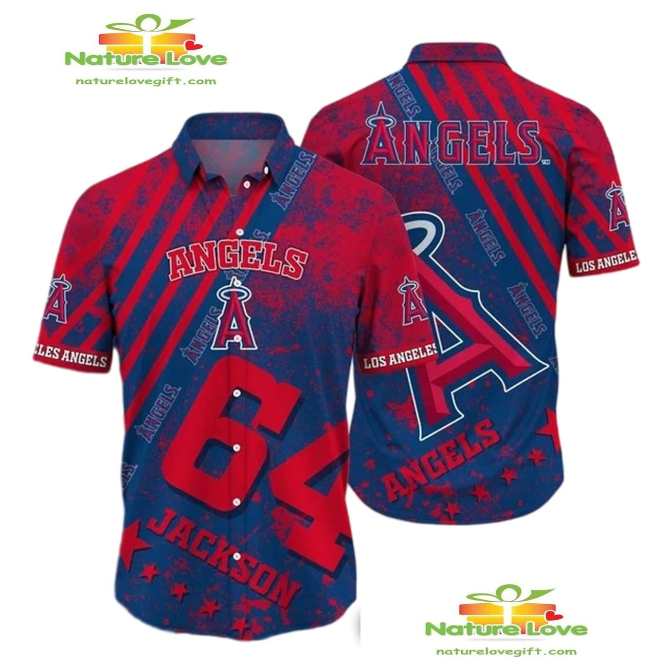 Los Angeles Angels Hawaiian Shirt Personalized Aloha Shirt DT5RKK3PZX