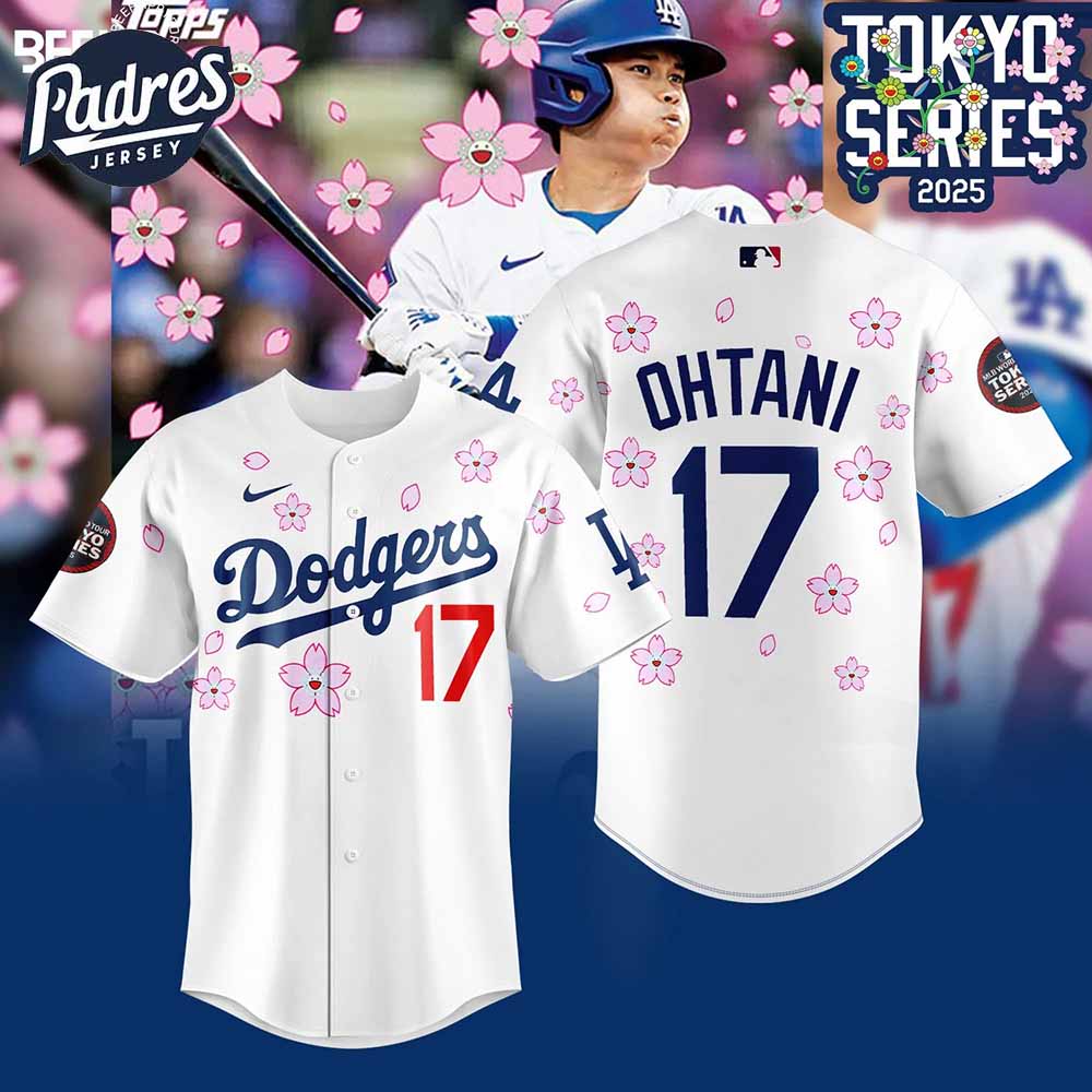 Los Angeles Dodgers Takashi Murakami x MLB World Tour Tokyo Series Baseball Jersey - Padres Jersey Oasis: Elevate Your Baseball Style Game