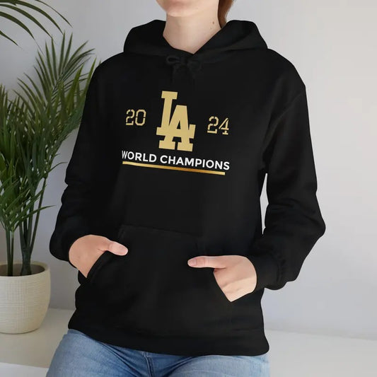 Los Angeles Dodgers World Champions Hoodie - Unisex Sweatshirt, Baseball Fan Gift, Sports Apparel 4QVBA