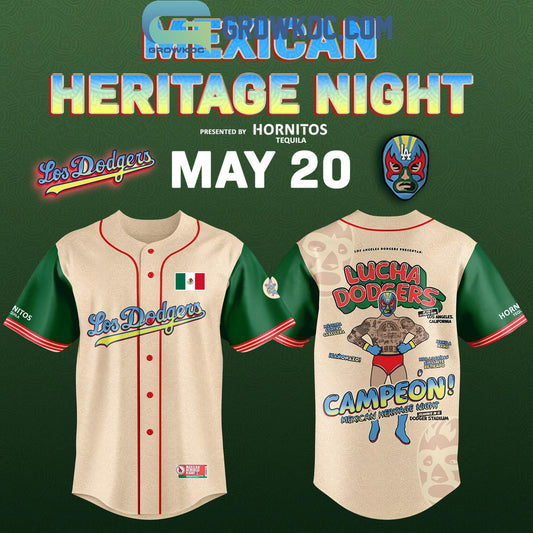 Los Angeles Dodgers x Mexican Heritage Night Baseball Jersey