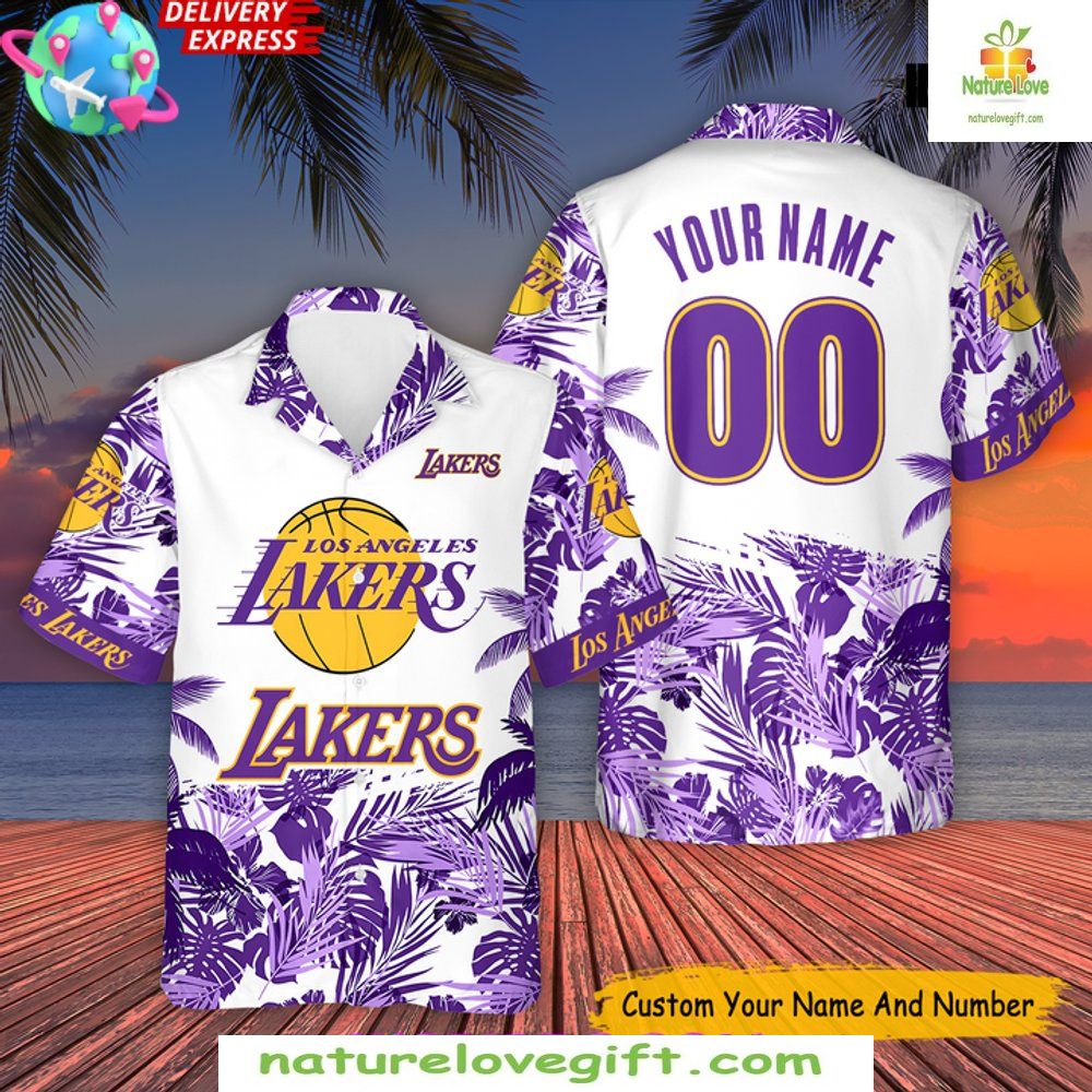 Los Angeles Lakers NBA Champions Hawaiian Shirts