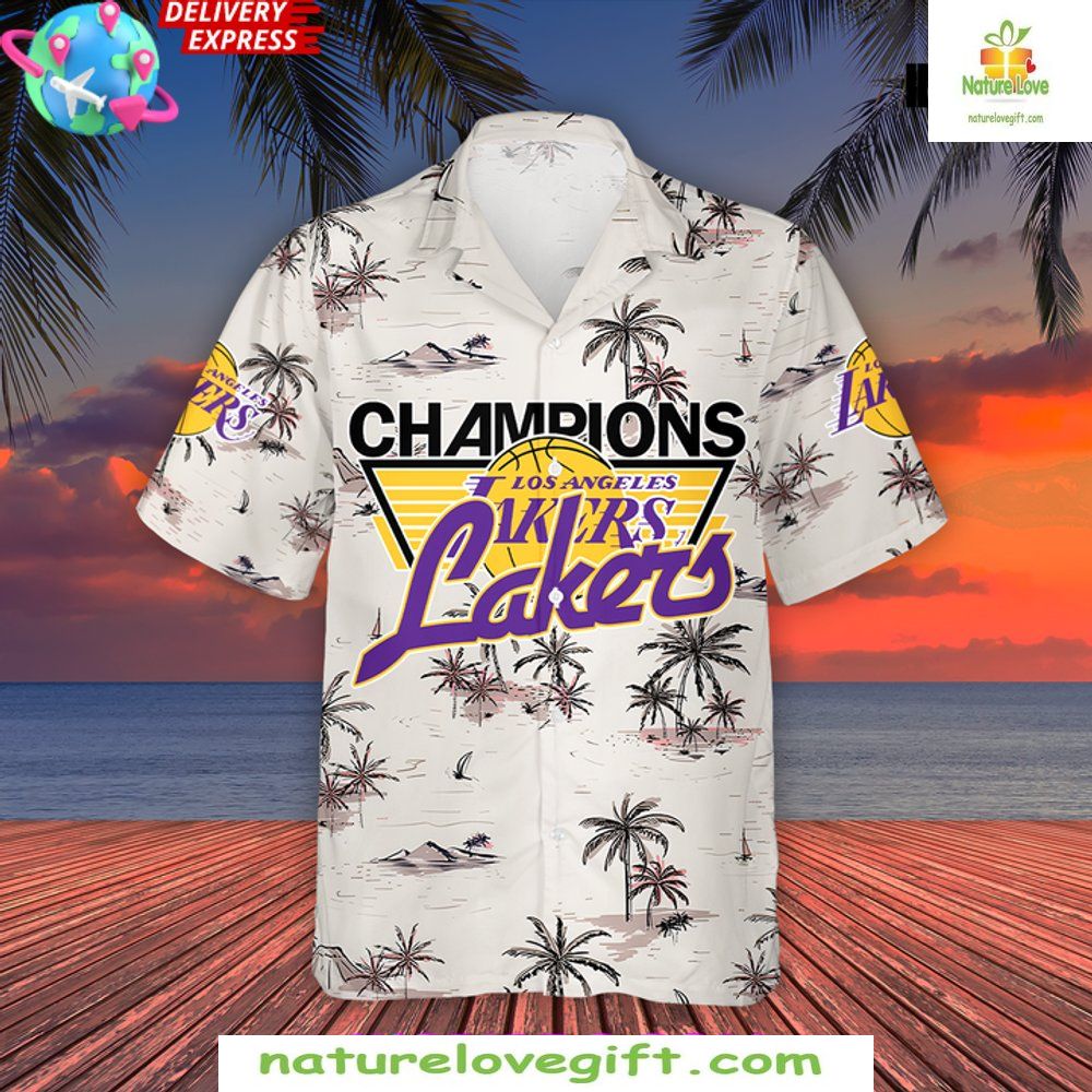 Los Angeles Lakers NBA Champions Hawaiian Shirt