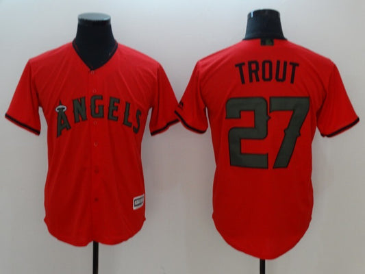 Los Angeles Angels #27 Mike Trout 2018 Edition Fan Edition 6319