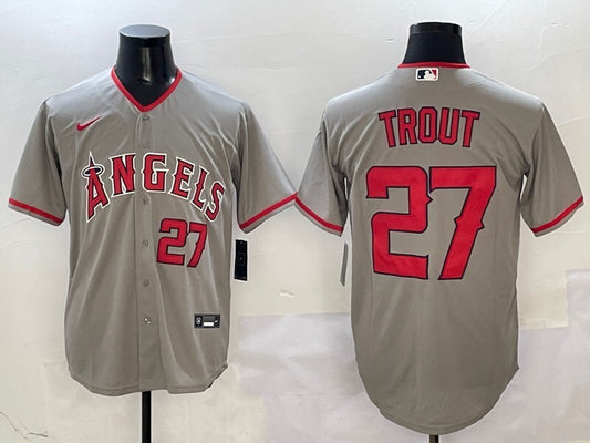 Los Angeles Angels #27 Mike Trout Angels Adult Style 1