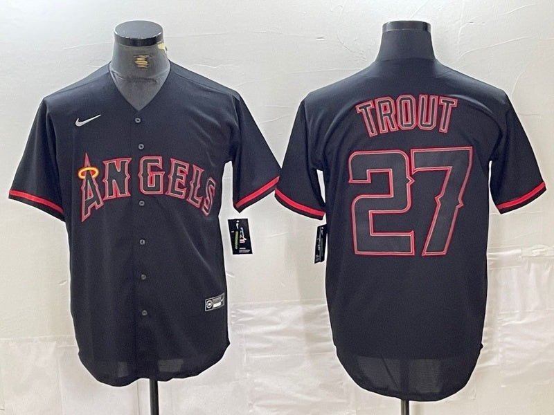 Los Angeles Angels #27 Mike Trout Fan Edition Style 6