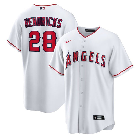 Los Angeles Angels #28 Kyle Hendricks Home Replica Jersey - White Style 1