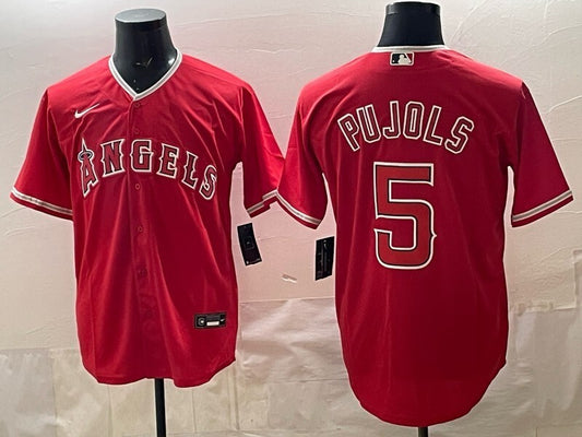 Los Angeles Angels #5 Albert Pujols Angels Adult Style 2