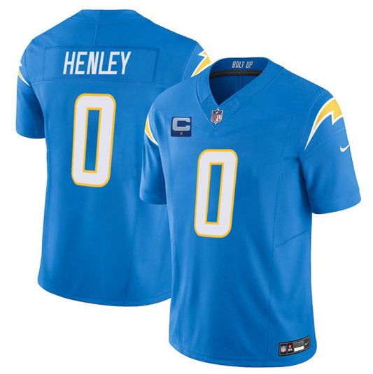 Los Angeles Chargers #0 Daiyan Henley Blue 2025 F.U.S.E With 1-Star C Patch Vapor