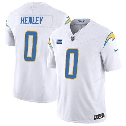 Los Angeles Chargers #0 Daiyan Henley White 2025 F.U.S.E With 1-Star C Patch