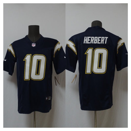 Los Angeles Chargers #10 Justin Herbert Lightning 3 Edition Style 1