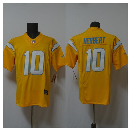 Los Angeles Chargers #10 Justin Herbert Lightning 3 Edition Style 4