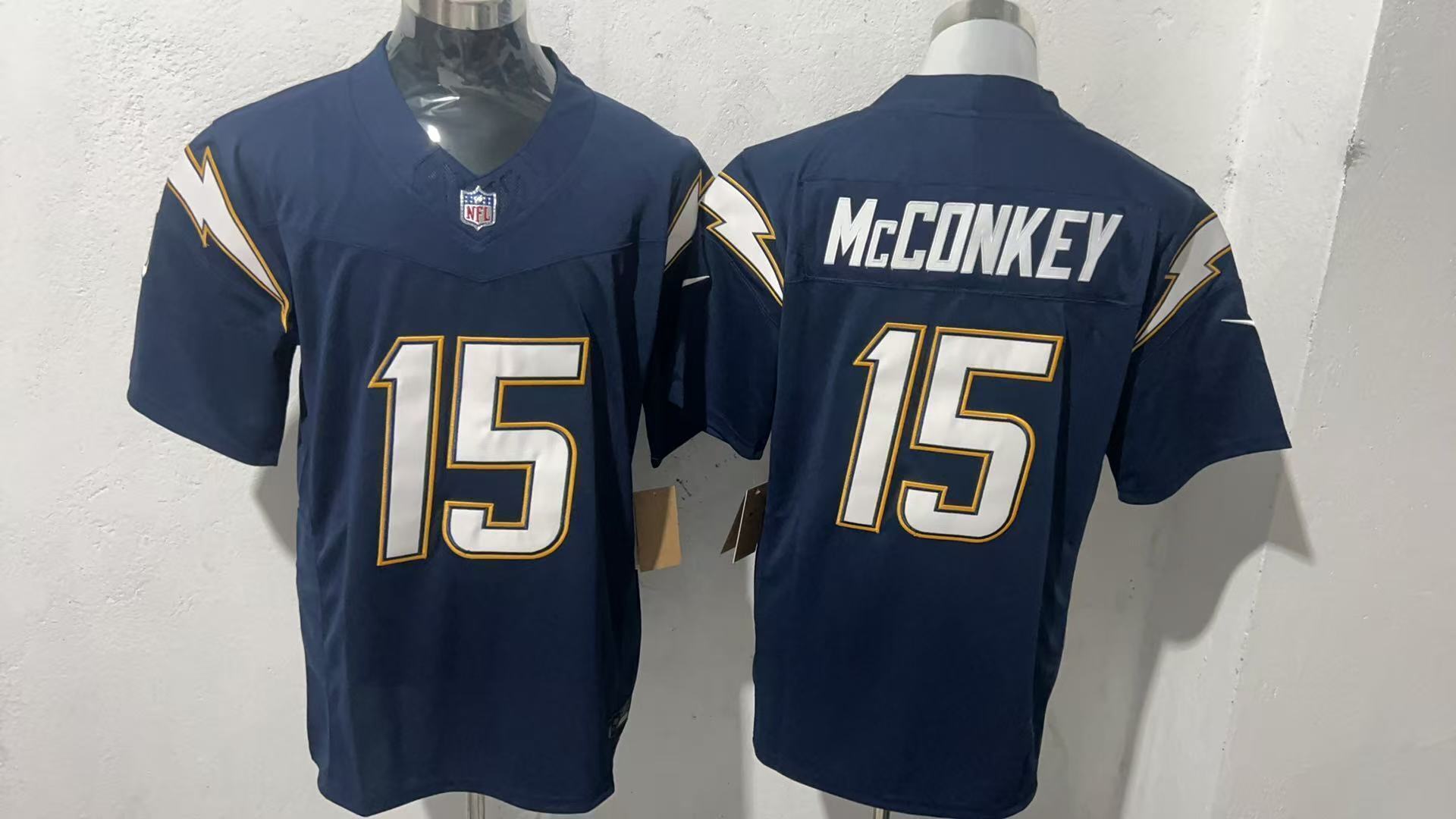 Los Angeles Chargers #15 Ladd McConkey Style 4