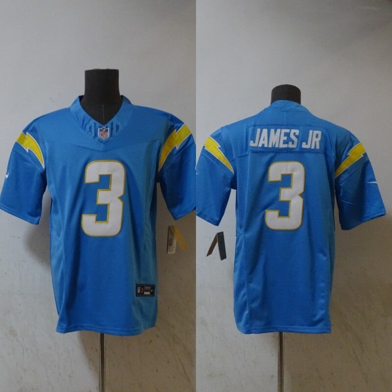 Los Angeles Chargers #3 Derwin James Jr Lightning 3 Edition Style 3