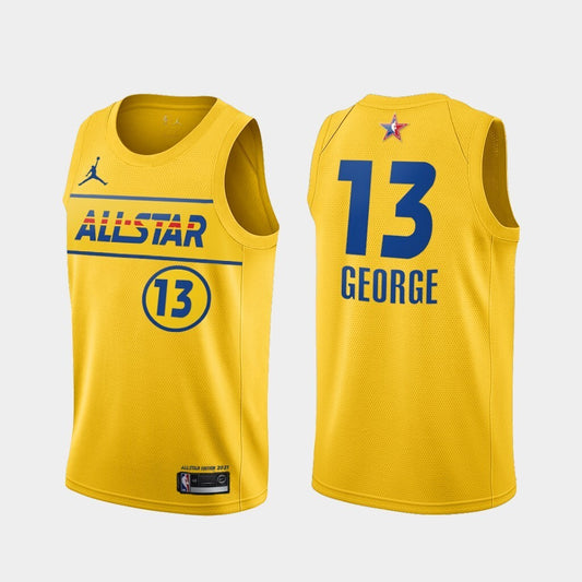 Los Angeles Clippers #13 Paul George 2021-all-star-western-conference-gold-clippers-jersey