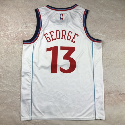 Los Angeles Clippers #13 Paul George Hot Press Clippers 13 White s-xxl Style 1