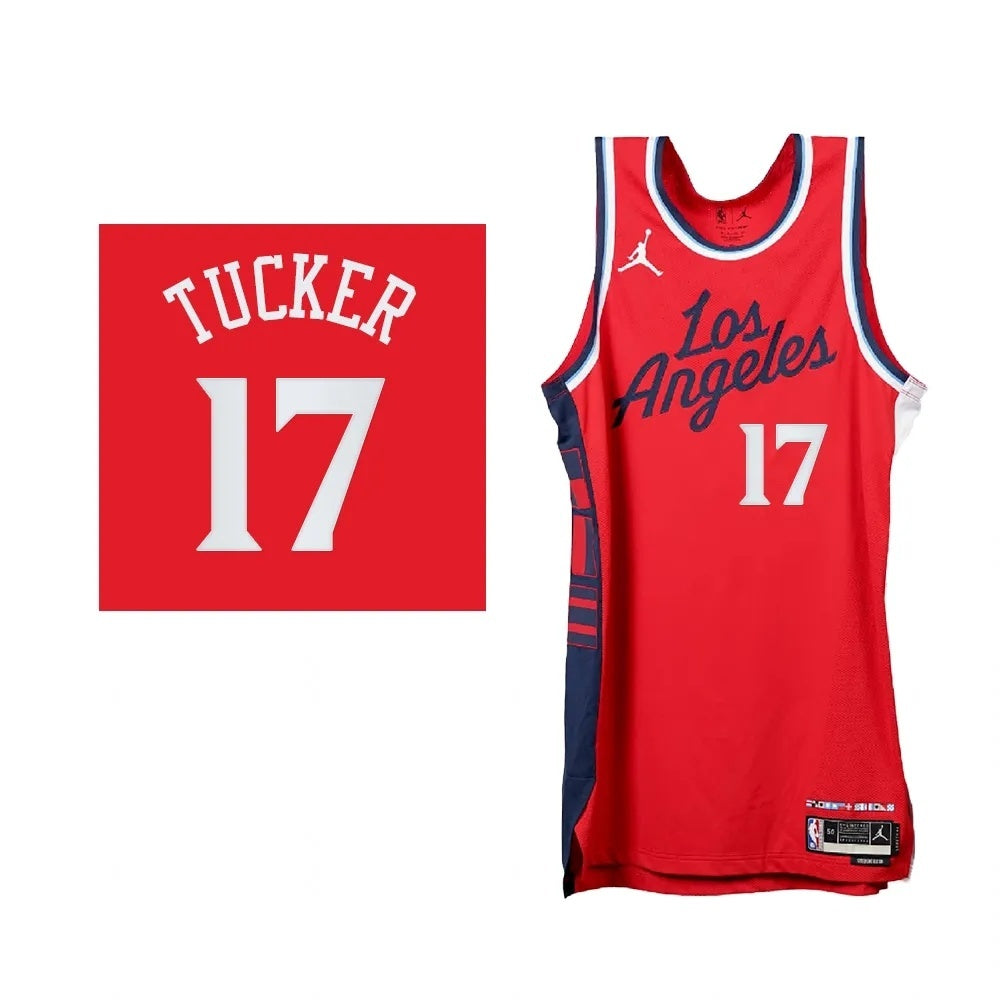 Los Angeles Clippers #17 P.J. Tucker 2024-25 Statement Edition Swingman Red