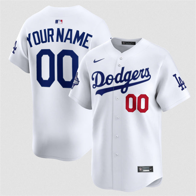 Los Angeles Dodgers Active Player Custom White 2025 World Series Champions Patch