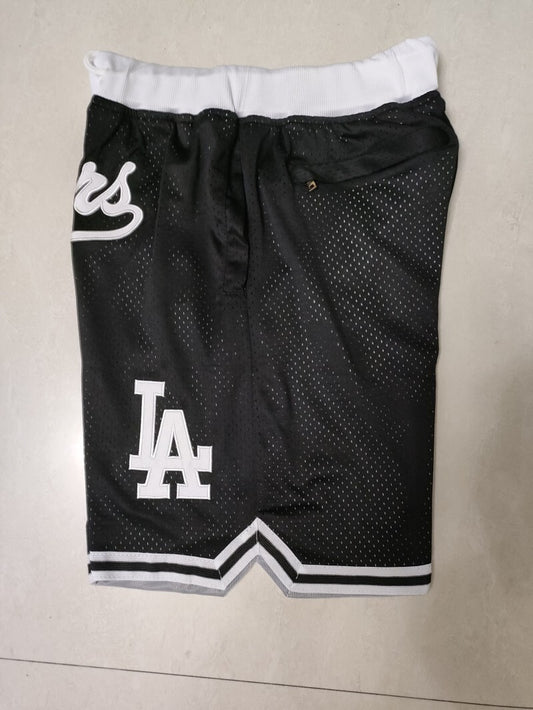 Los Angeles Dodgers Baseball Dodgers Black Pocket Shorts Style 3