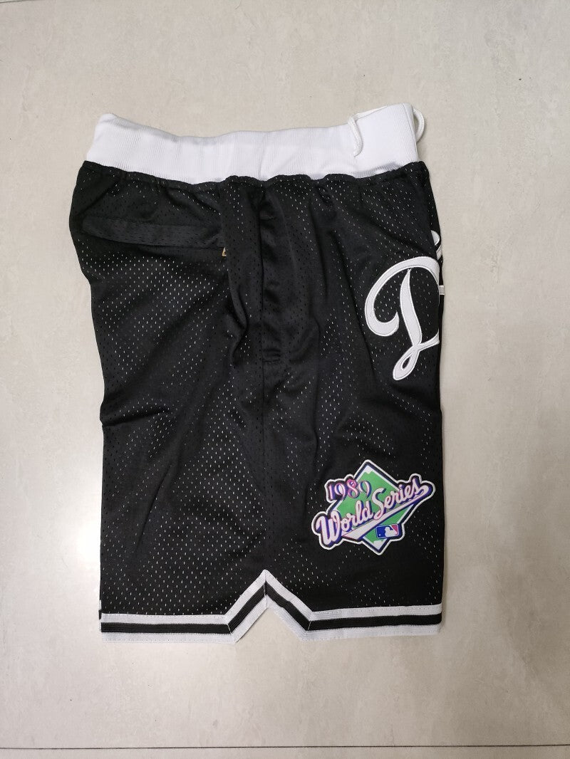 Los Angeles Dodgers Baseball Dodgers Black Pocket Shorts Style 9