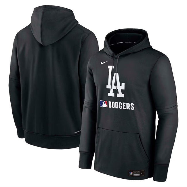 Los Angeles Dodgers Black Collection Performance Pullover Hoodie