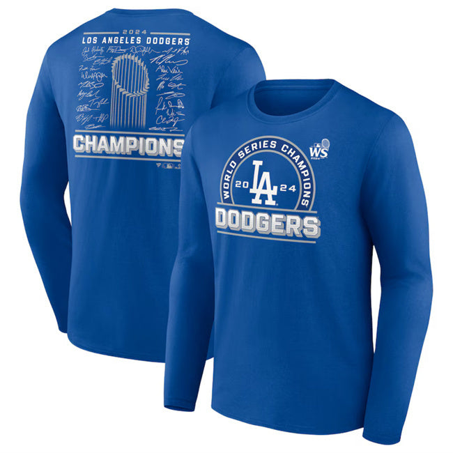 Los Angeles Dodgers Royal 2024 World Series Champions Signature Roster