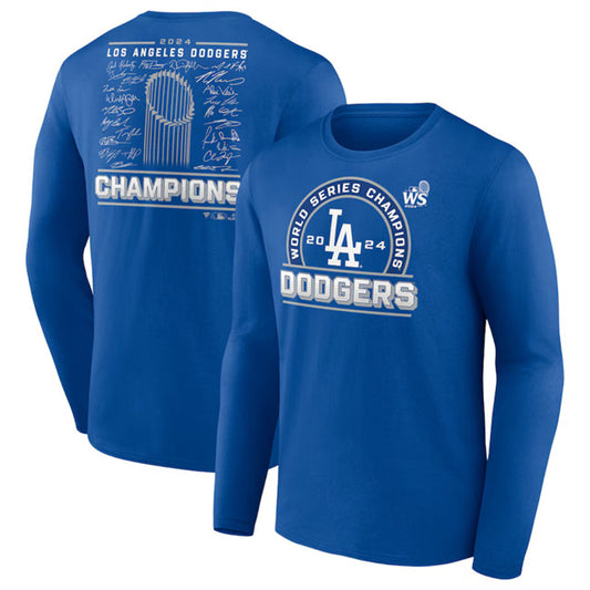 Los Angeles Dodgers Royal 2024 World Series Champions Signature Roster