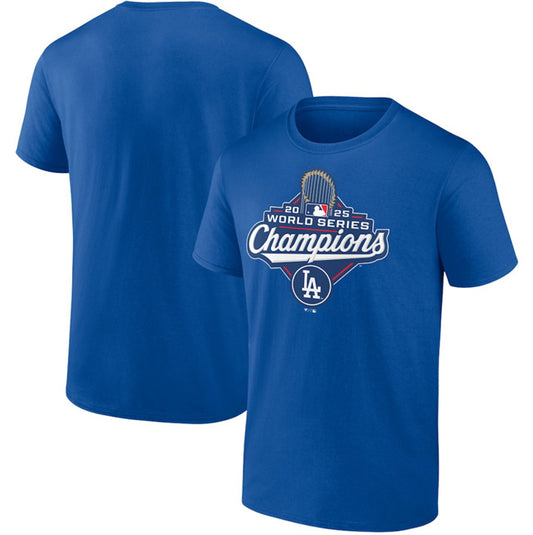 Los Angeles Dodgers Royal 2025 World Series Champions Official Logo T-Shirt