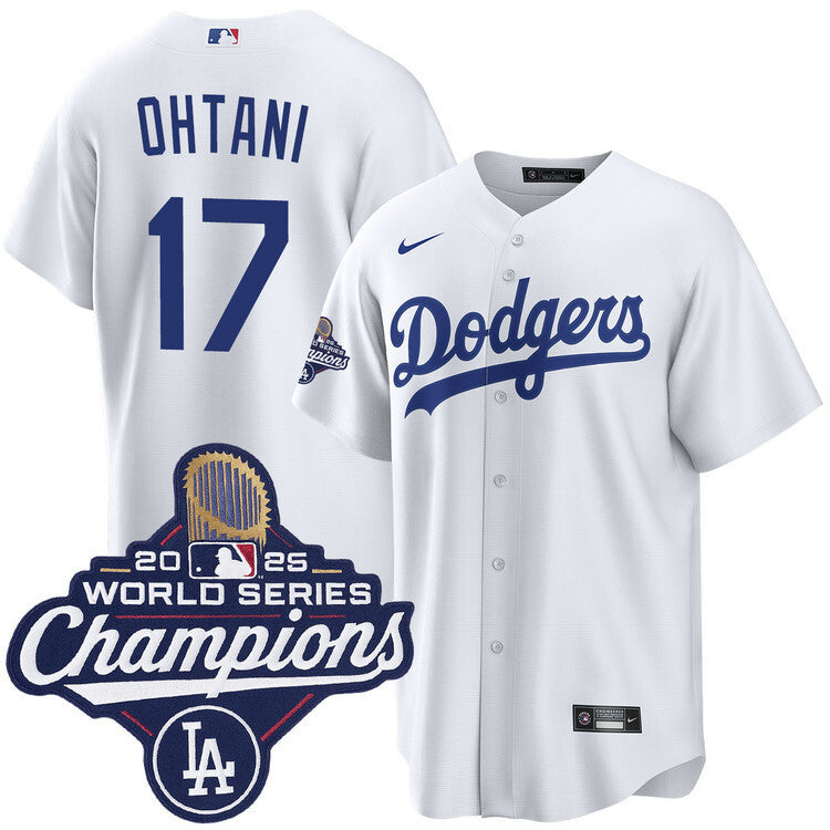 Los Angeles Dodgers #17 Shohei Ohtani Home 2025 World Series Champions