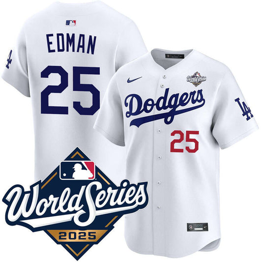 Los Angeles Dodgers #25 Tommy Edman Home Limited 2025 World Series Jersey