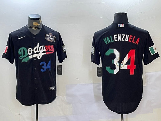 Los Angeles Dodgers #34 Fernando Valenzuela Dodgers Adult Style 2