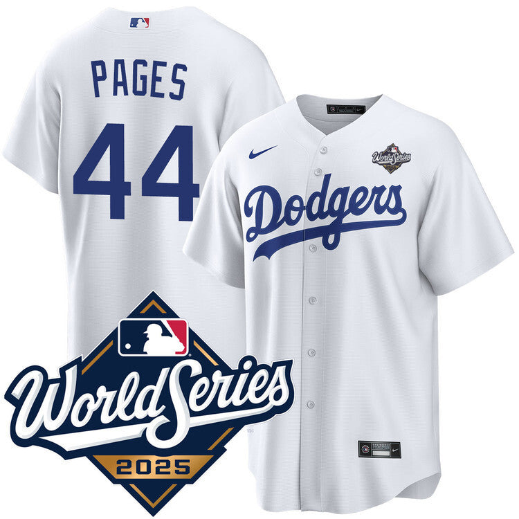 Los Angeles Dodgers #44 Andy Pages Home 2025 World Series Jersey