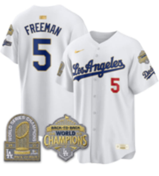 Los Angeles Dodgers #5 Freddie Freeman Dodgers Platinum Adult