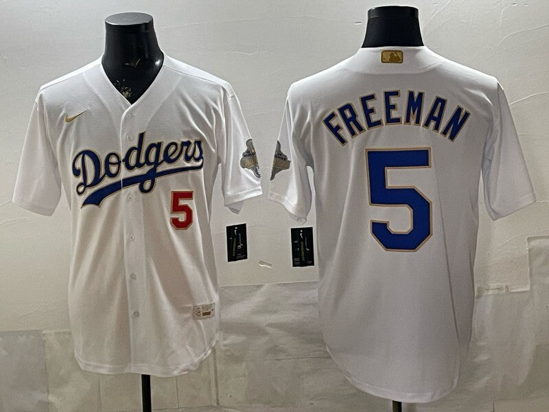 Los Angeles Dodgers #5 Freddie Freeman Dodgers Platinum V2