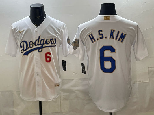 Los Angeles Dodgers #6 H.S KIM Dodgers Platinum V2