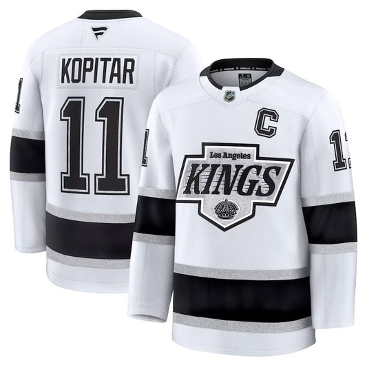 Los Angeles Kings #11 Anze Kopitar Away Premium Jersey - White