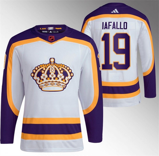 Los Angeles Kings #19 Alex Iafallo White 2022 Reverse Retro