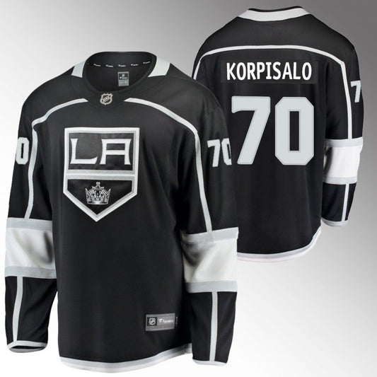 Los Angeles Kings #70 Joonas Korpisalo Home Black