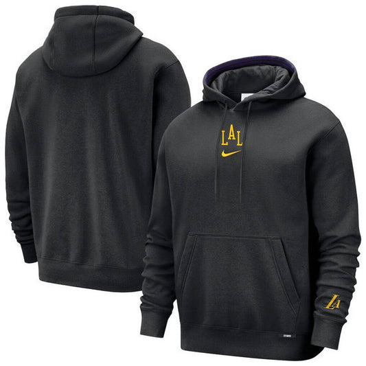 Los Angeles Lakers Black 2025 26 City Edition Hoodie