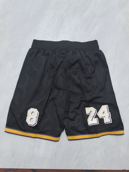 Los Angeles Lakers Lakers Black Retro Shorts Style 1
