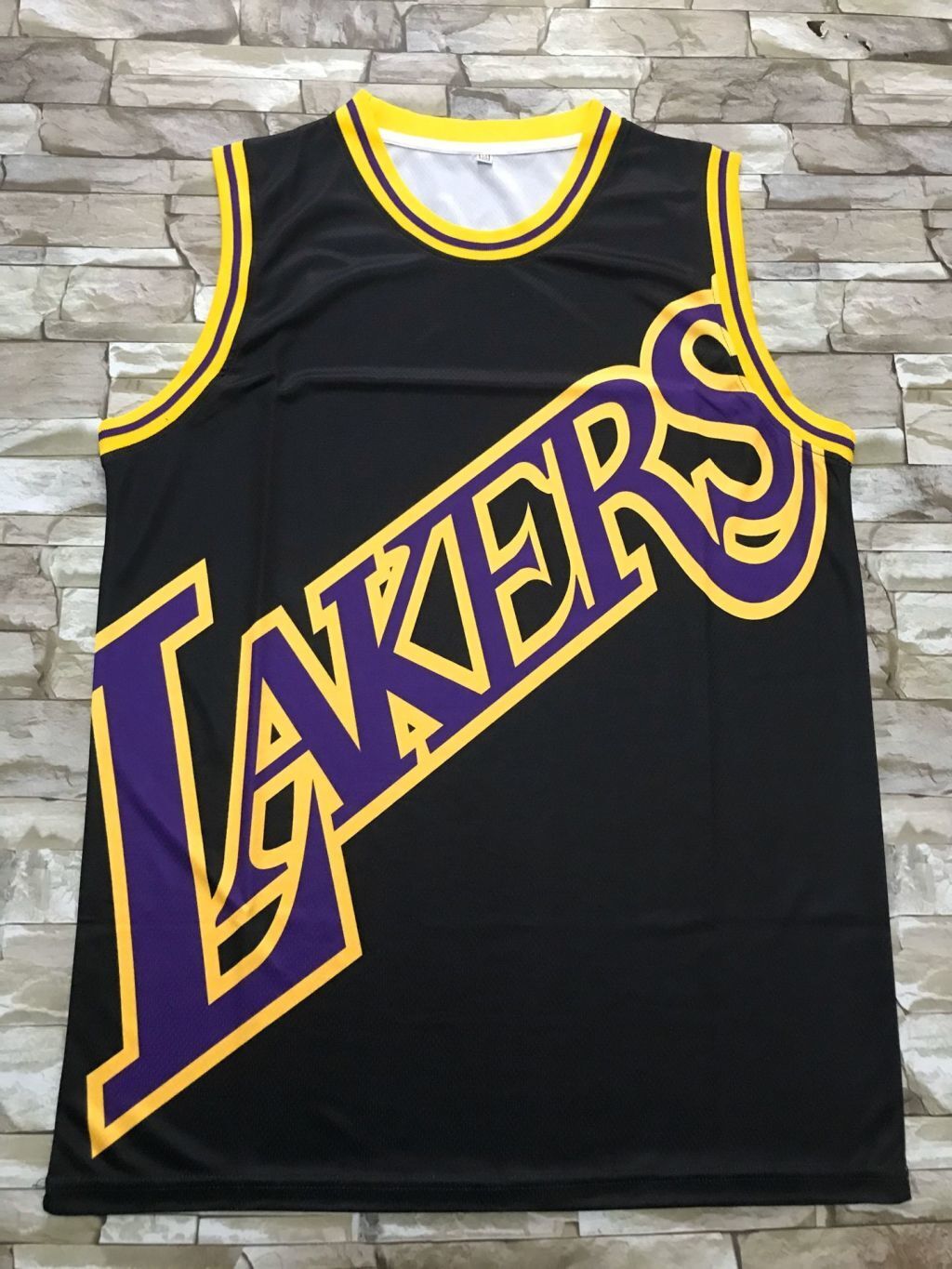 Los Angeles Lakers Lakers mitchell&ness Retro Black Style 2