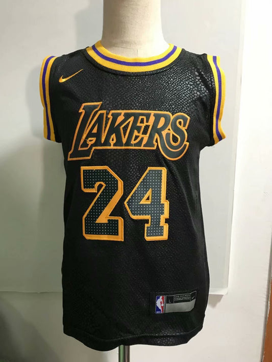 Los Angeles Lakers #24 Kobe Bryant Black Style 2