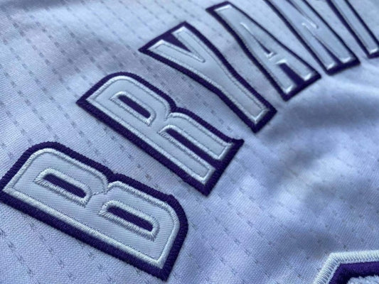 Los Angeles Lakers #24 Kobe Bryant Lakers 24 Kobe Adidas Christmas All-White Embroidered Jersey Style 2