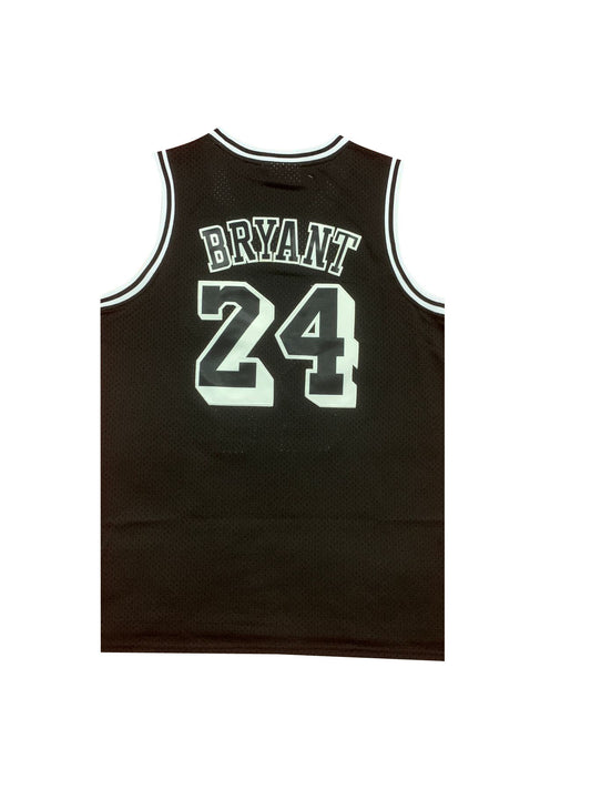 Los Angeles Lakers #24 Kobe Bryant Lakers 24 # Kobe Classic Retro 2007-08 Black Black Premium Mesh Jersey Style 1