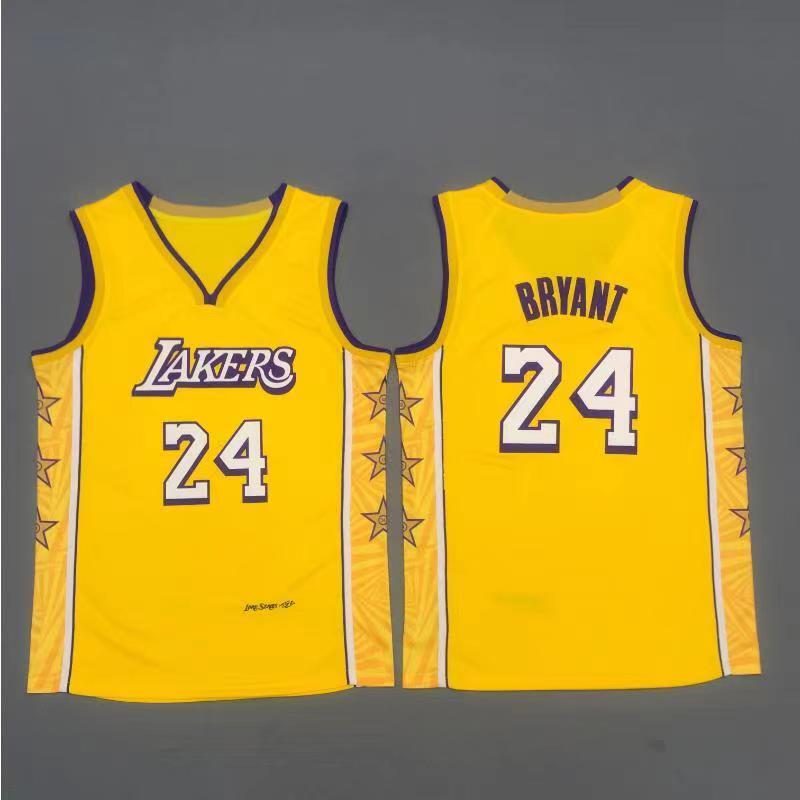 Los Angeles Lakers #24 Kobe Bryant NBA Lakers 24# Kobe City Edition Yellow Jersey