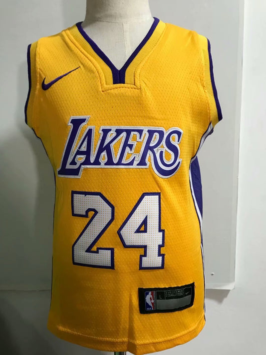Los Angeles Lakers #24 Kobe Bryant Yellow Style 1