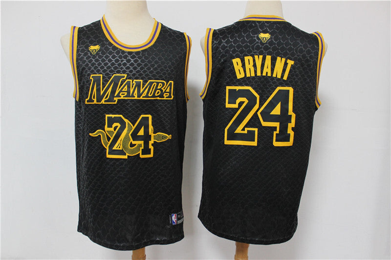 Los Angeles Lakers #24 Kobe Bryant # 24 # Black Limited Edition Jersey -- Kobe Jersey Style 1